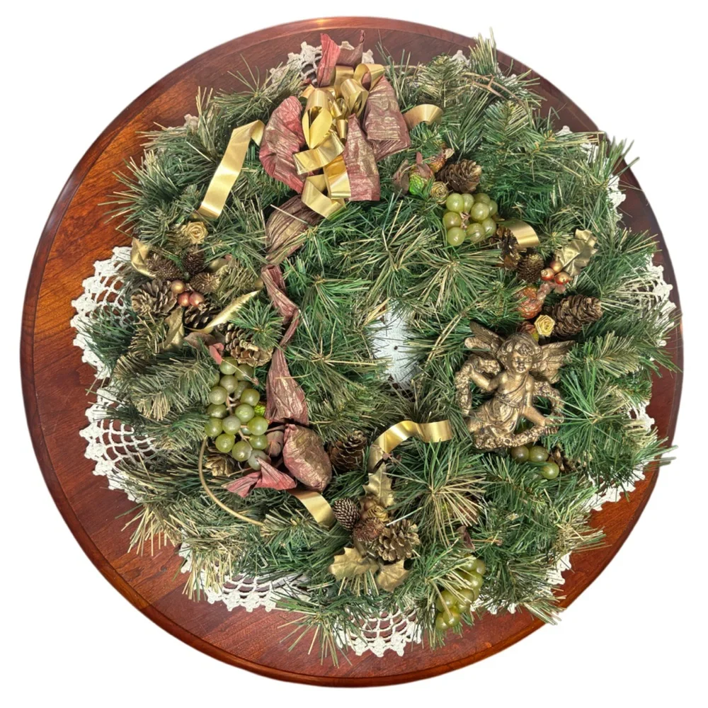 Victorian Angel Wreath Wall Door Table Centerpiece Holiday Décor Christmas